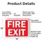 Signmission Fire Exit Sign, Aluminum, 14in W x 10in L, 2PK OS-2PACK-CL-A-1014-L-20001 - alternate 2